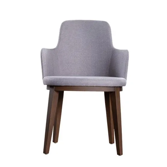 Silla de Comedor Mary |Bi Color Gris - Nogal