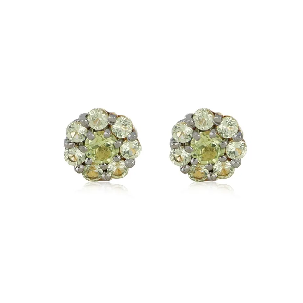 ARETES FLEUR D´ETÉ PERIDOT