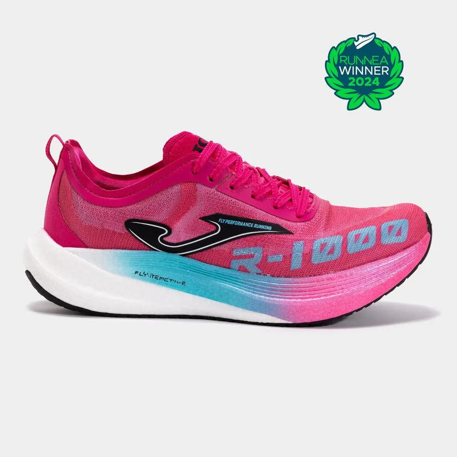 Zapatillas running R1000 25 unisex fucsia