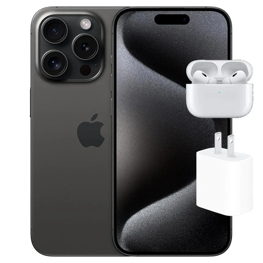 IPHONE 15 PRO MAX (1TB) + APPLE 20W POWER ADAPTER + APPLE AIRPODS PRO 2 USBC
