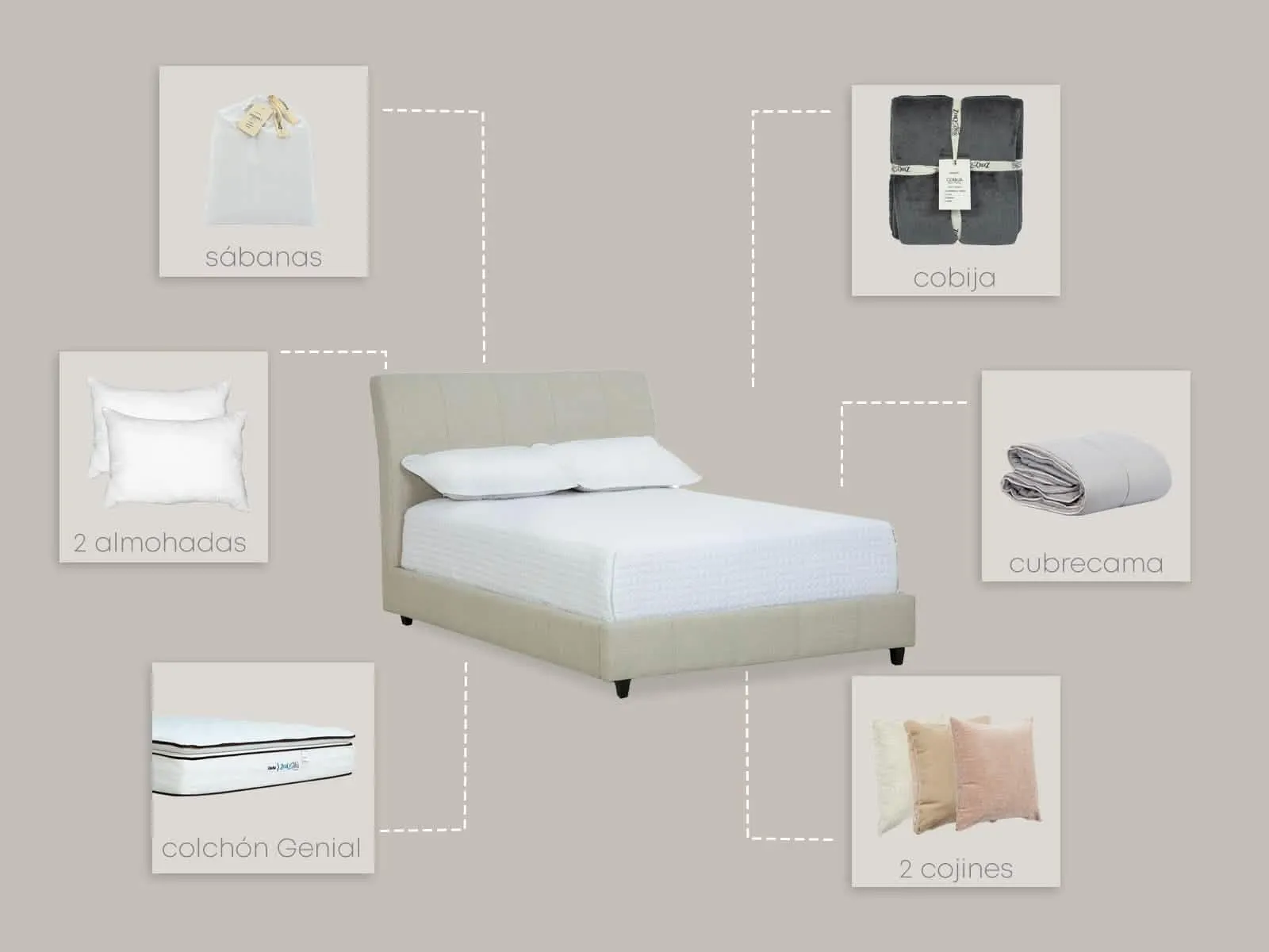 Set Cama Messina Angora Genial King