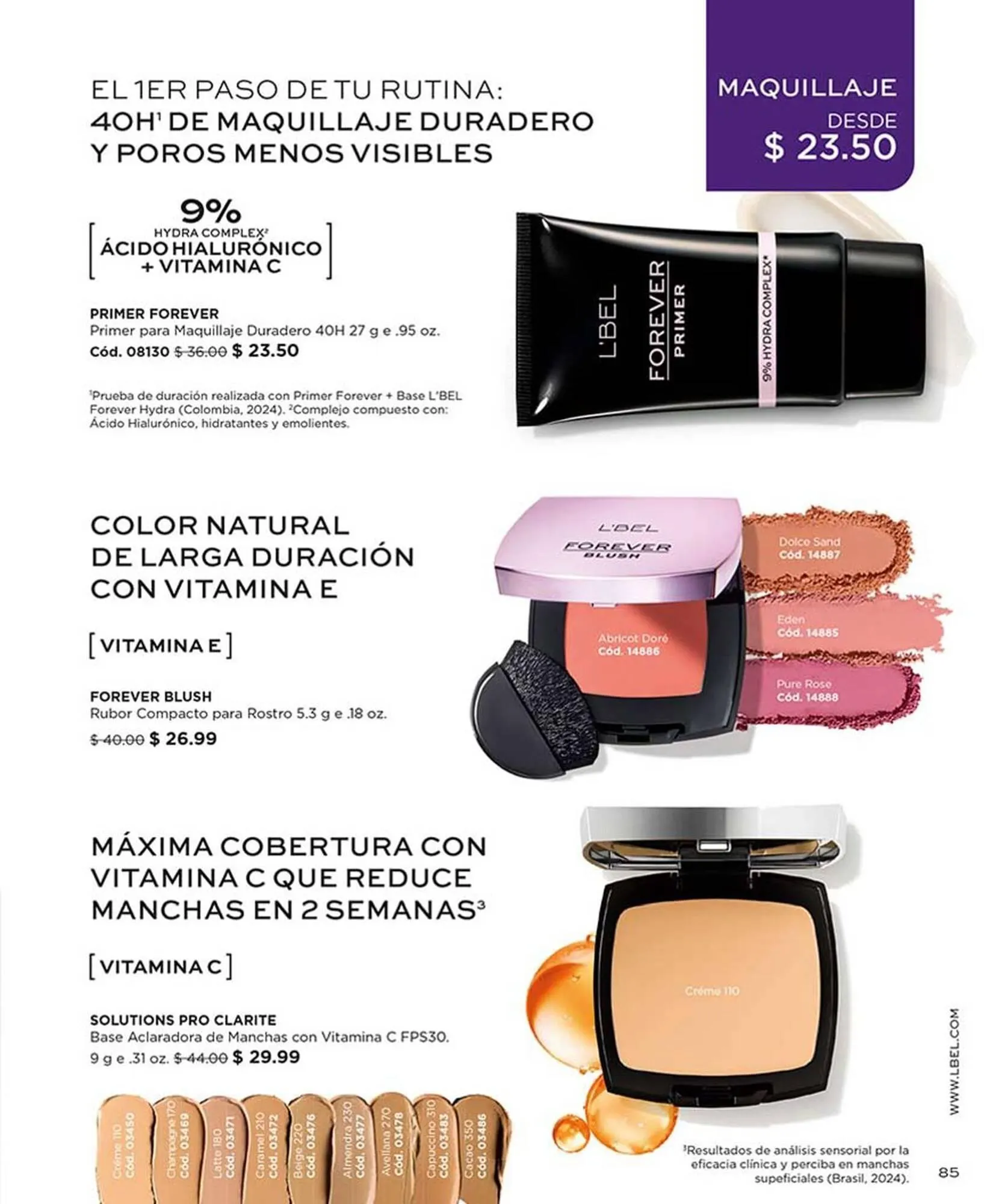 Catalogo de Catálogo L'bel 18 de marzo al 18 de abril 2026 - Pag 85