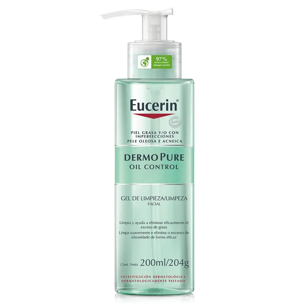 Eucerin Dermopure Gel Limpieza Facial 200ml
