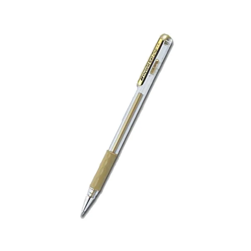 Bolígrafo 08mm Dorado Pastel Gel Punta Acero Antidesliza K8X