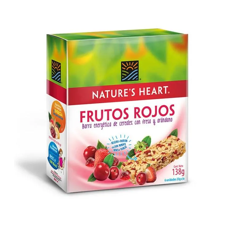 Barra Frutos Rojos Nature´S Heart 138 Gr