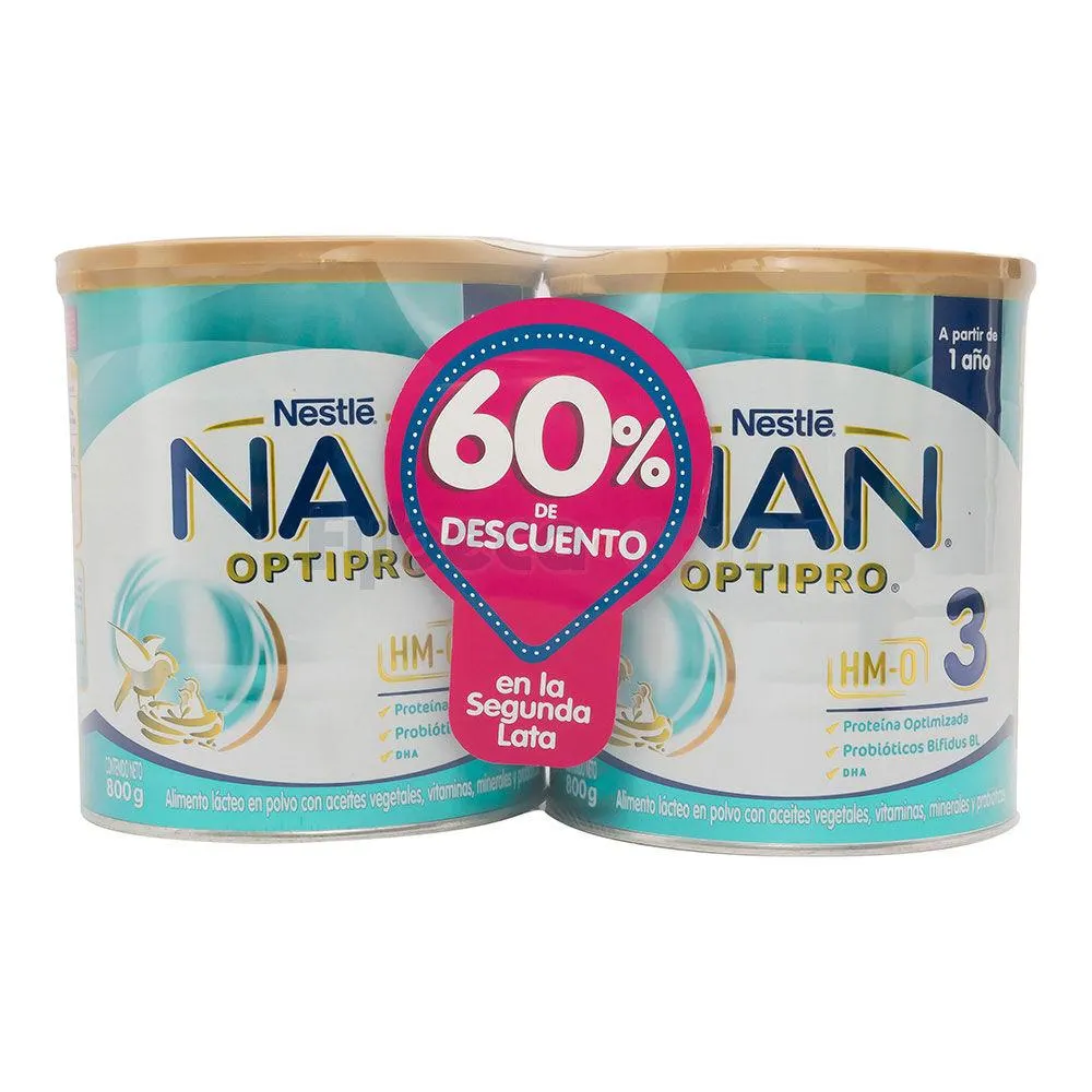 Leche De Fórmula Nan Optipro 3 800 G Paquete