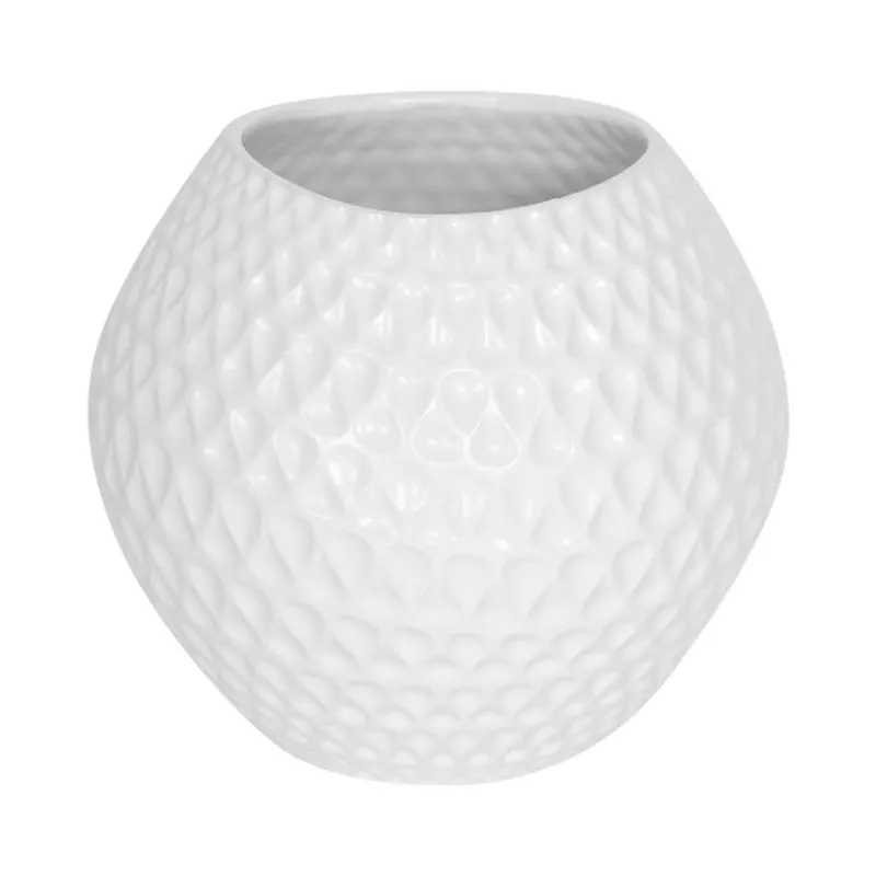 Florero Darpa Cerámica 15.5cm Blanco