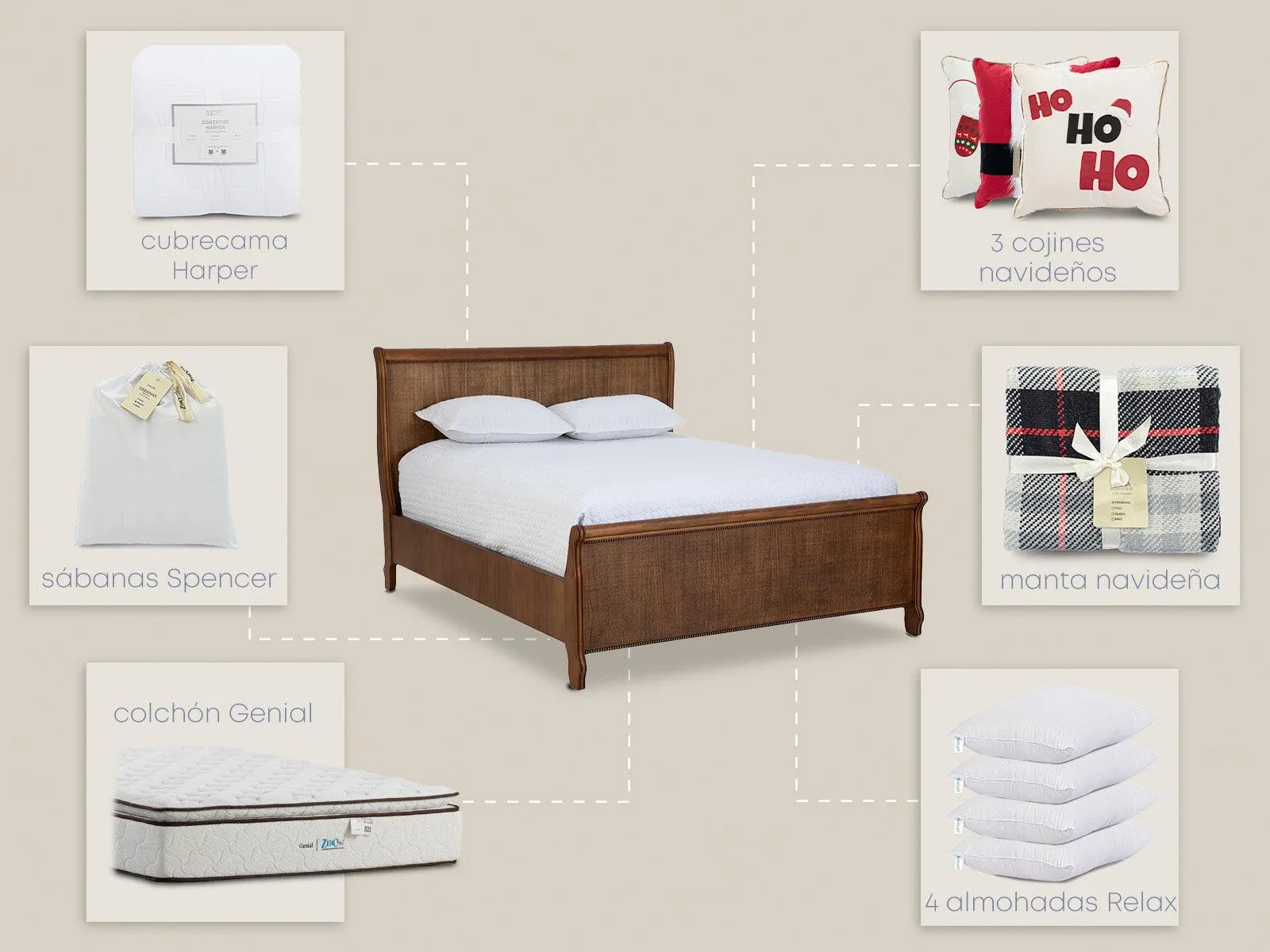 Set Dormitorio Capri Queen