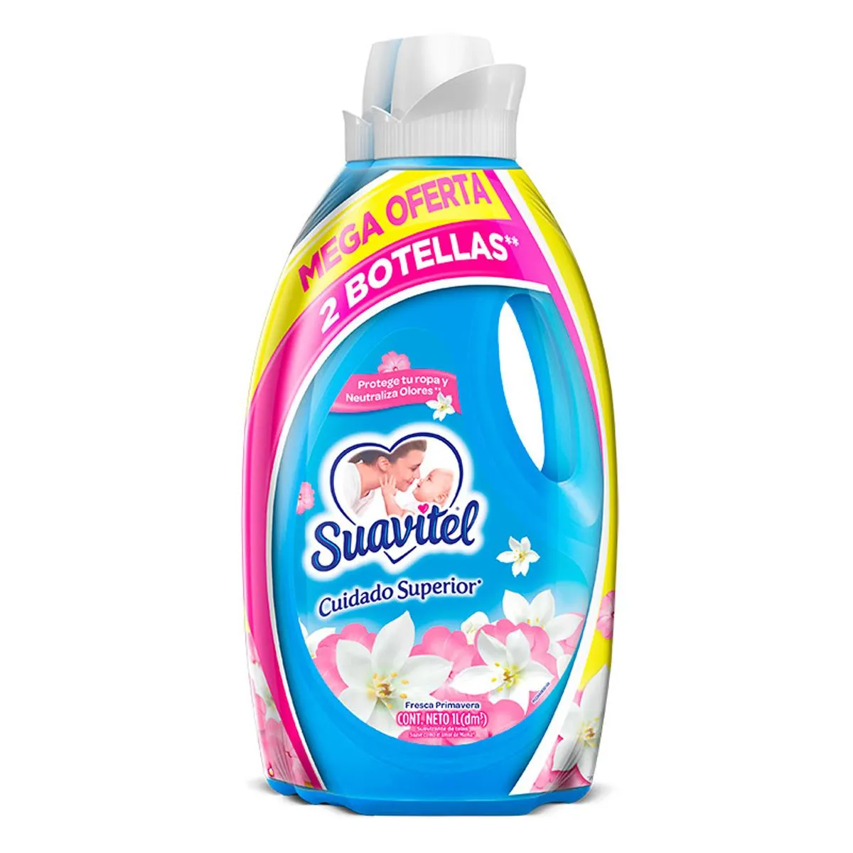 Pack 2 Uds Suavizante Suavitel Cuidado Superior Fresca Primavera 1 L
