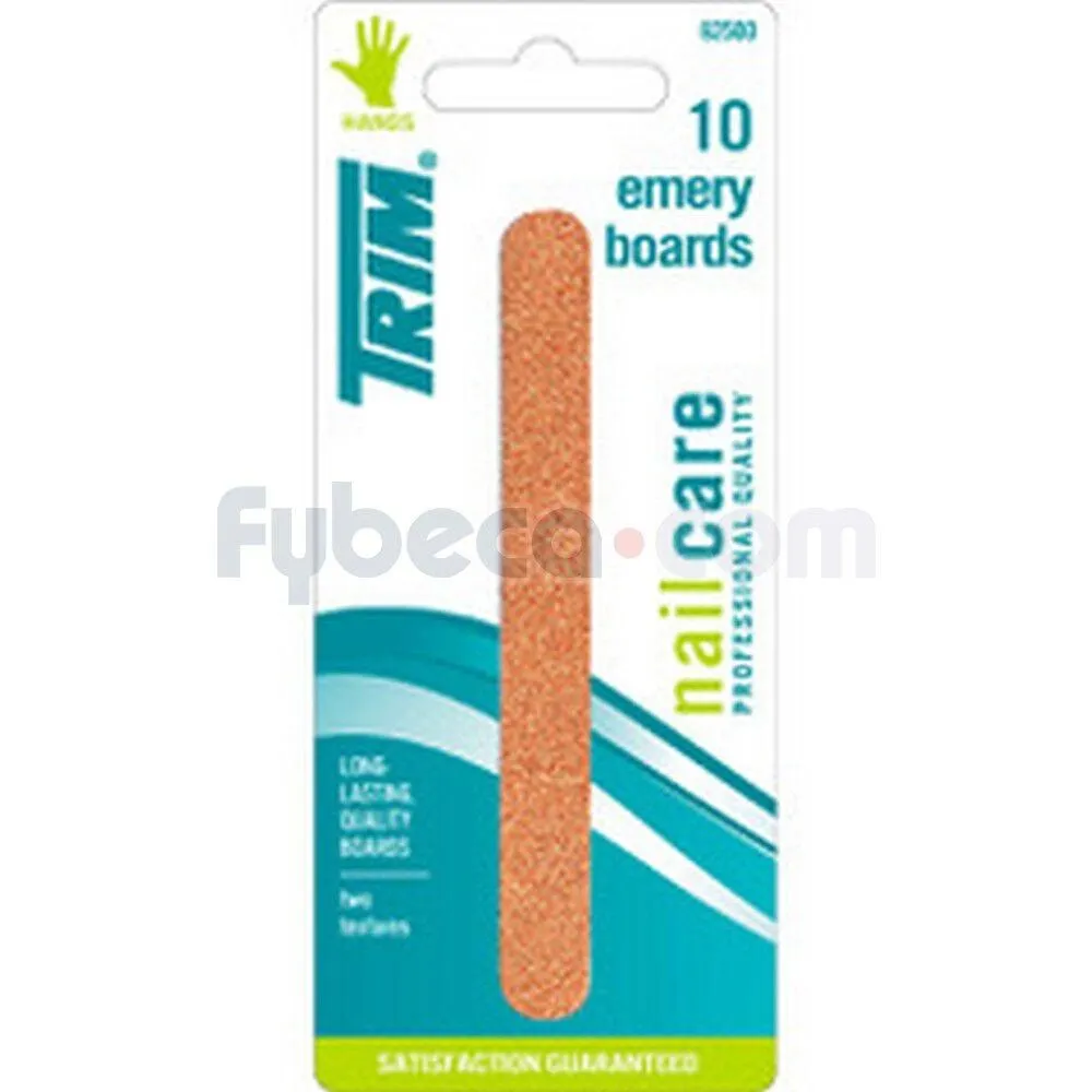Cuidado Unas Trim Lima De Carton X 10 12-25B