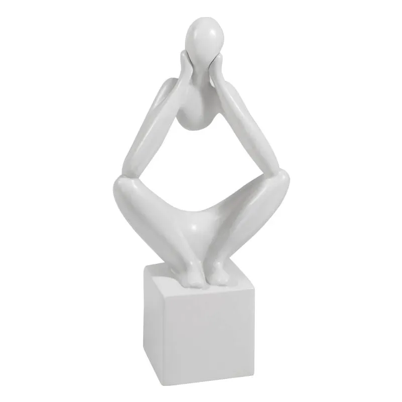 Adorno Thinker White 34cm