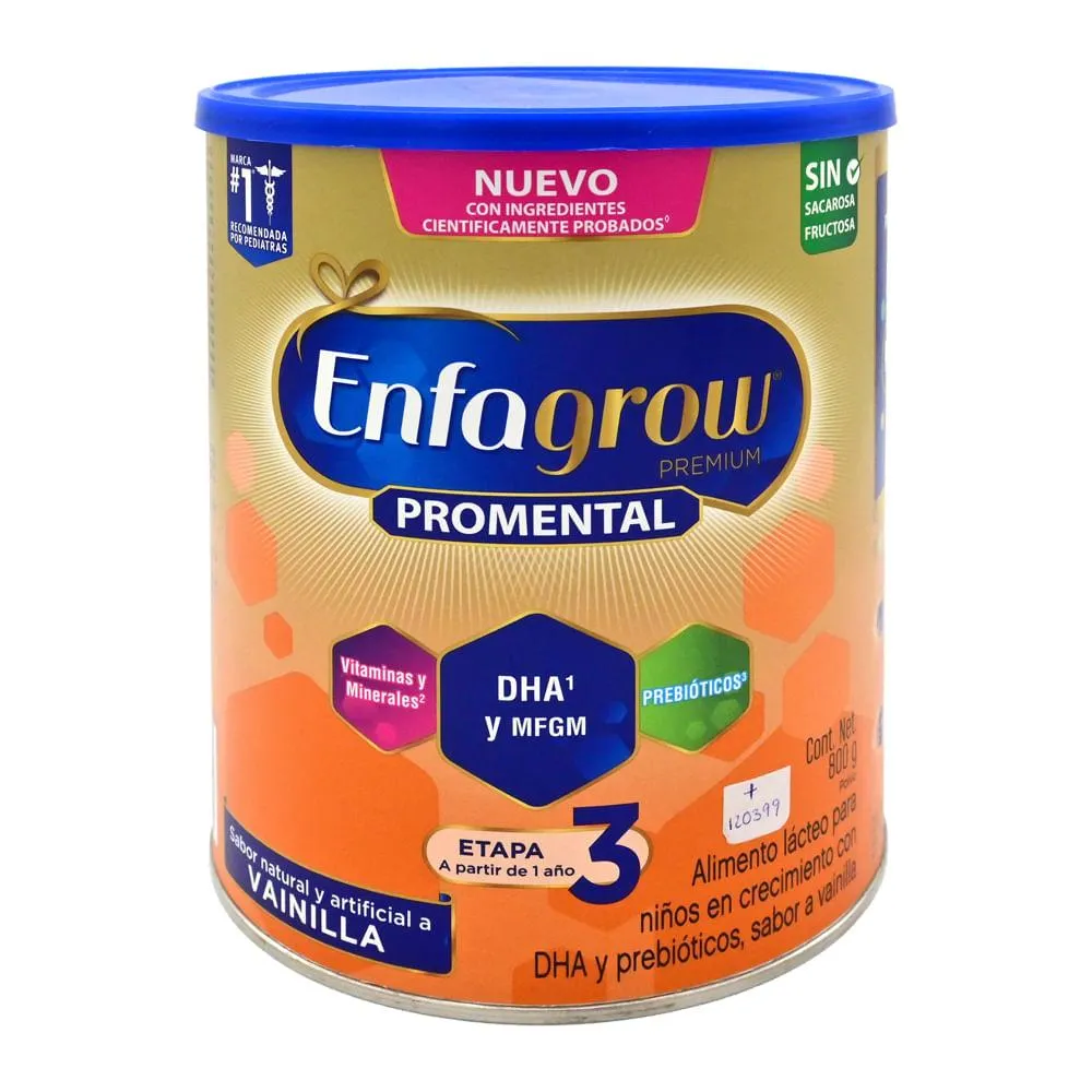 Enfagrow Premium Alimento Lácteo Promental Vainilla Etapa 3 - Lata 800 G