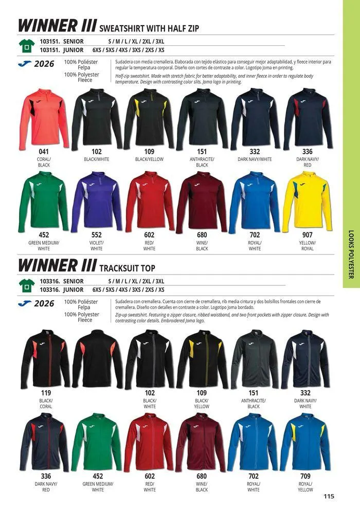 Catalogo de Teamwear Collection 2024  8 de mayo al 31 de diciembre 2024 - Pag 115