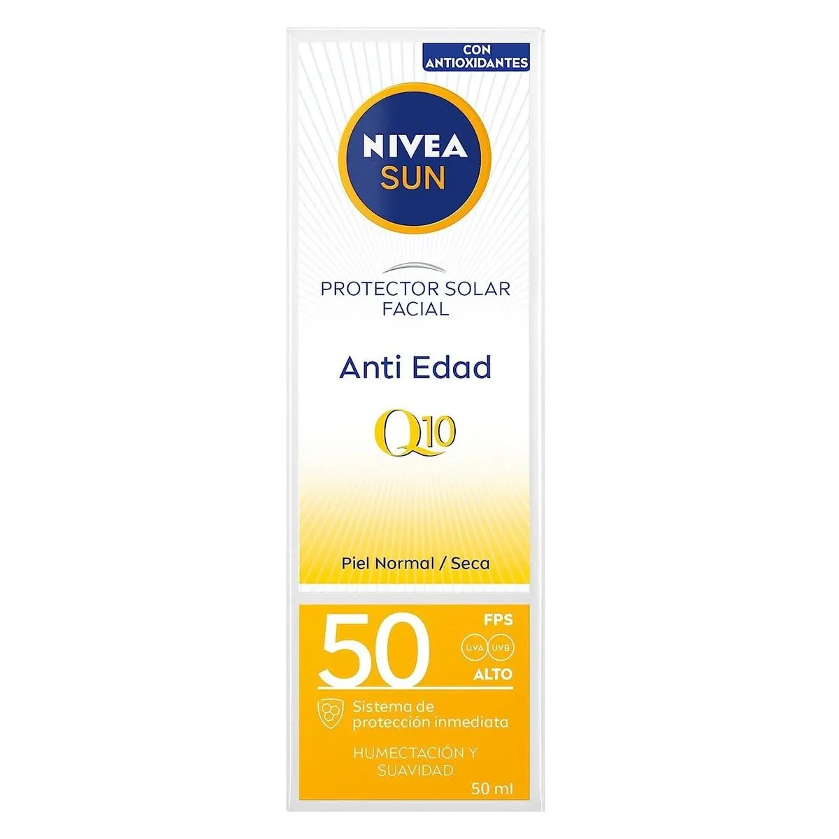 Protector Solar Facial Nivea Q10 Antiedad FPS50 - 50ml