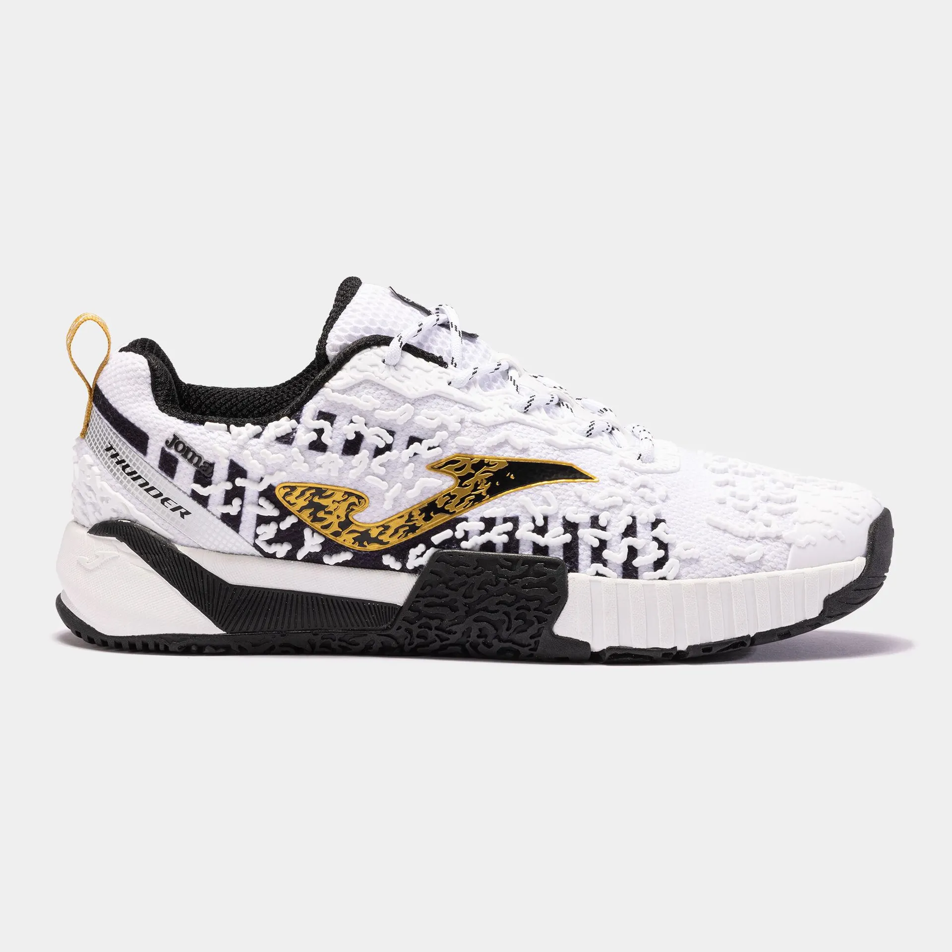 Zapatillas gym/fitness Thunder 24 hombre blanco negro