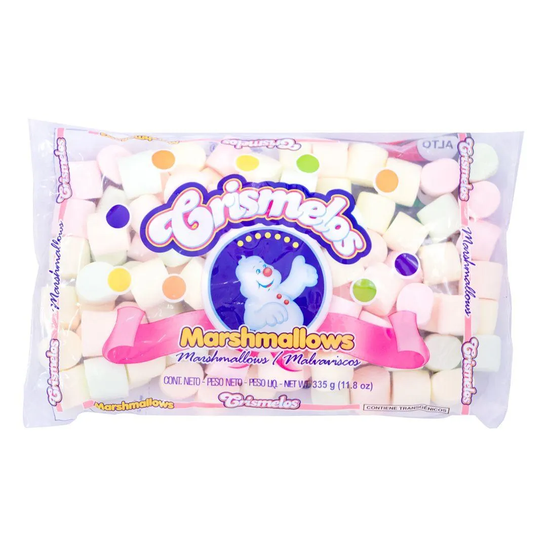 Marshmallows Crismelos Colores 335g