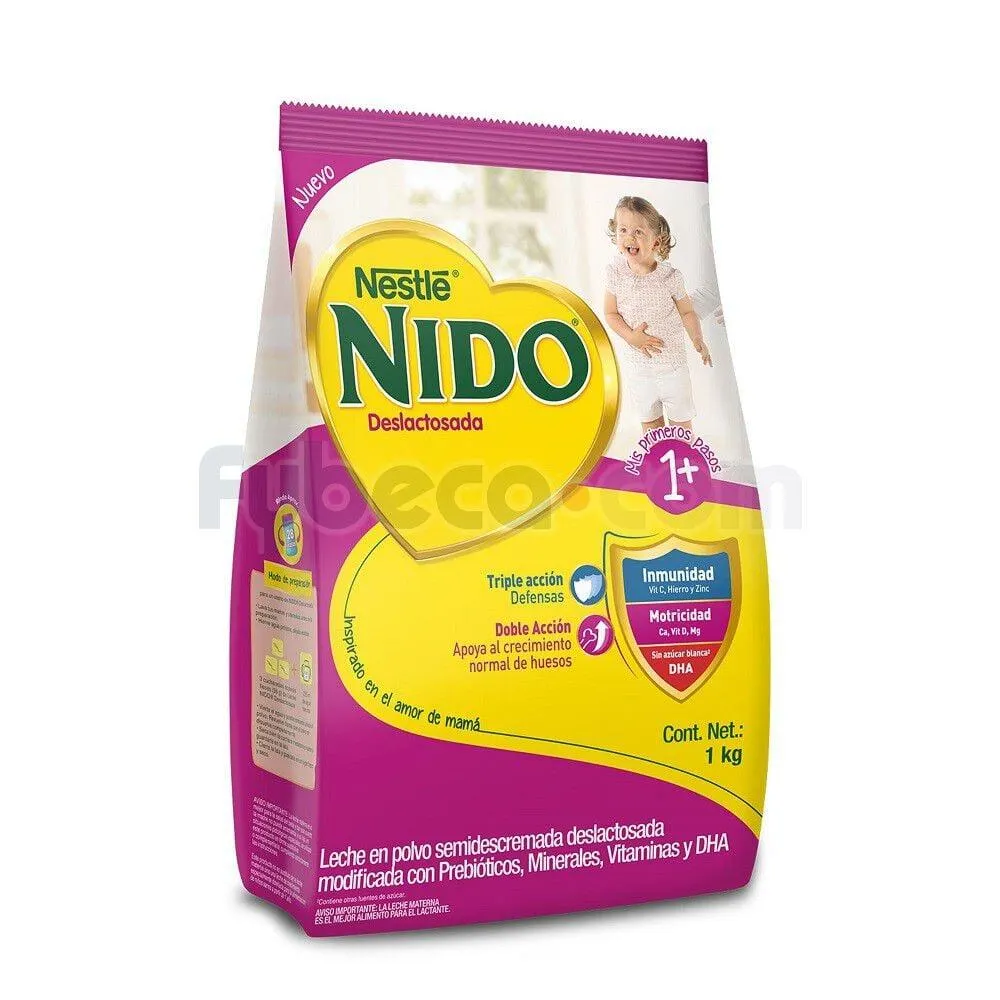 Nido1 Prebio 1Dha Deslact 12X1Kkg Ec