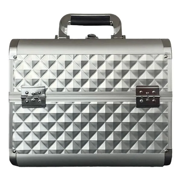 Cosmetiquera Metálica 31 x 21 x 25 cm Plateada