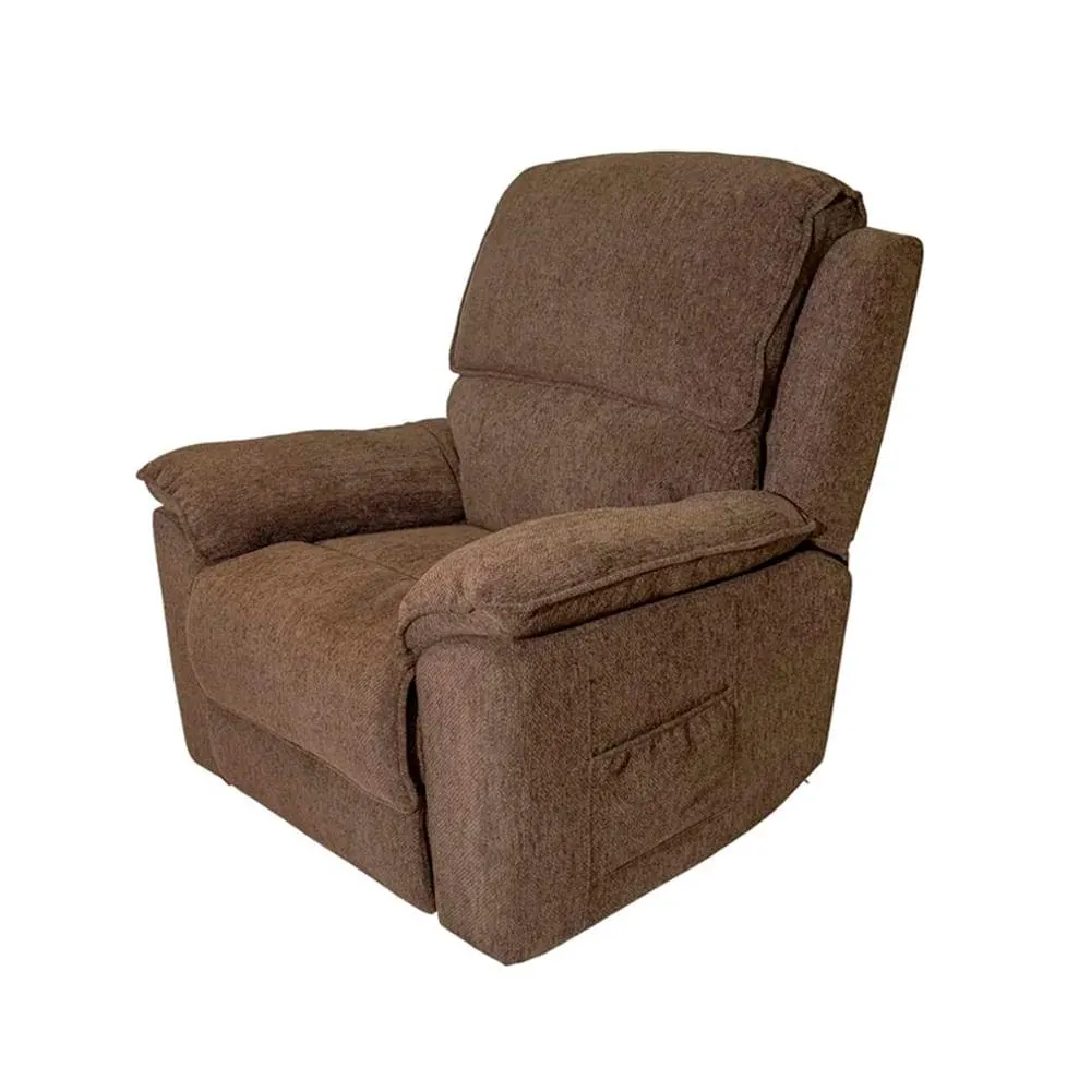 Reclinable 1P Masajeador Nova | Café Oscuro