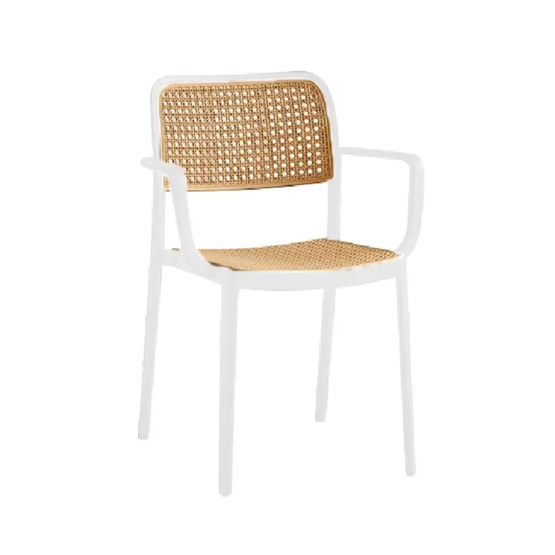 Silla Poitiere con Brazos Blanca