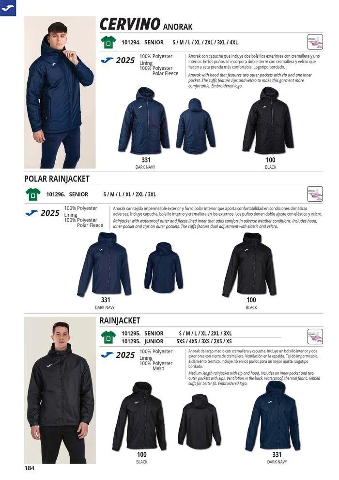 Catalogo de Teamwear Collection 2024 8 de mayo al 31 de diciembre 2024 - Pag 184