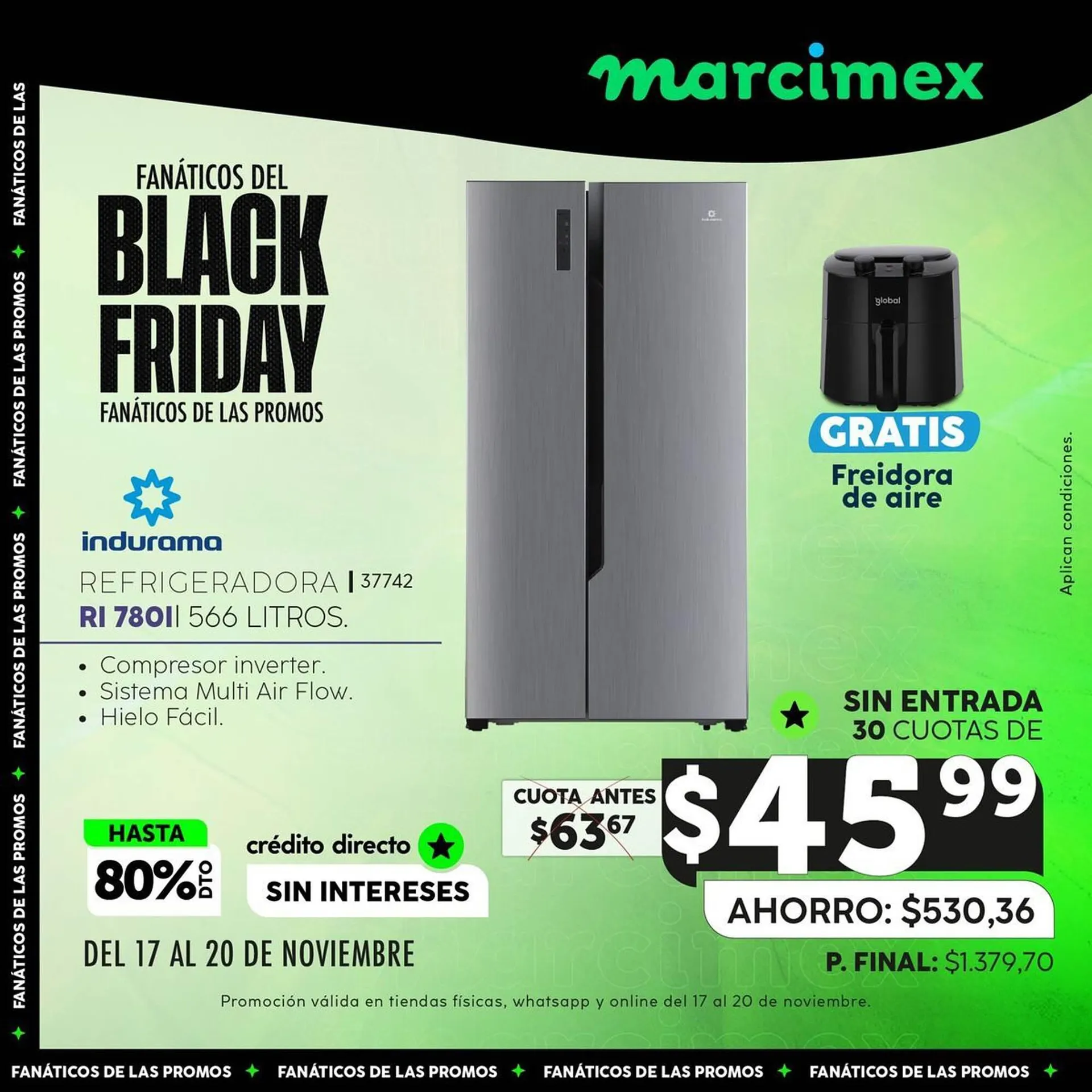 Catalogo de Catálogo Marcimex 17 de noviembre al 20 de noviembre 2023 - Pag 1