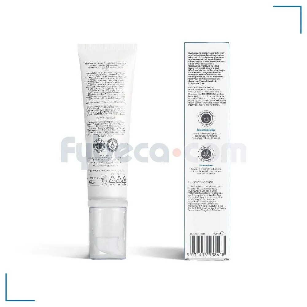 Ceramide Crema Facial Hidratante Spf30 50Ml