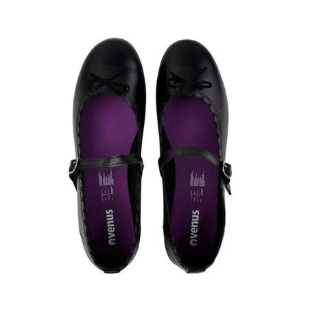 Mocasín Escolar Teen Venus Hebilla Negro - Varias Tallas