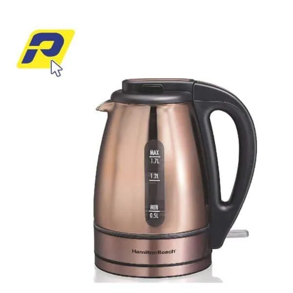 HERVIDOR DE AGUA HAMILTON BEACH 1.7 L COLOR COBRE- 40866