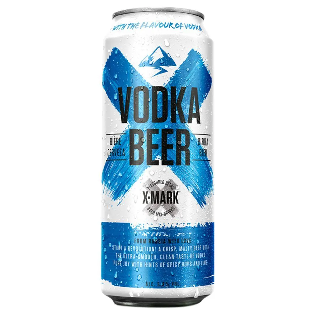 Cerveza X-Mark Sabor Vodka Lata 500ml