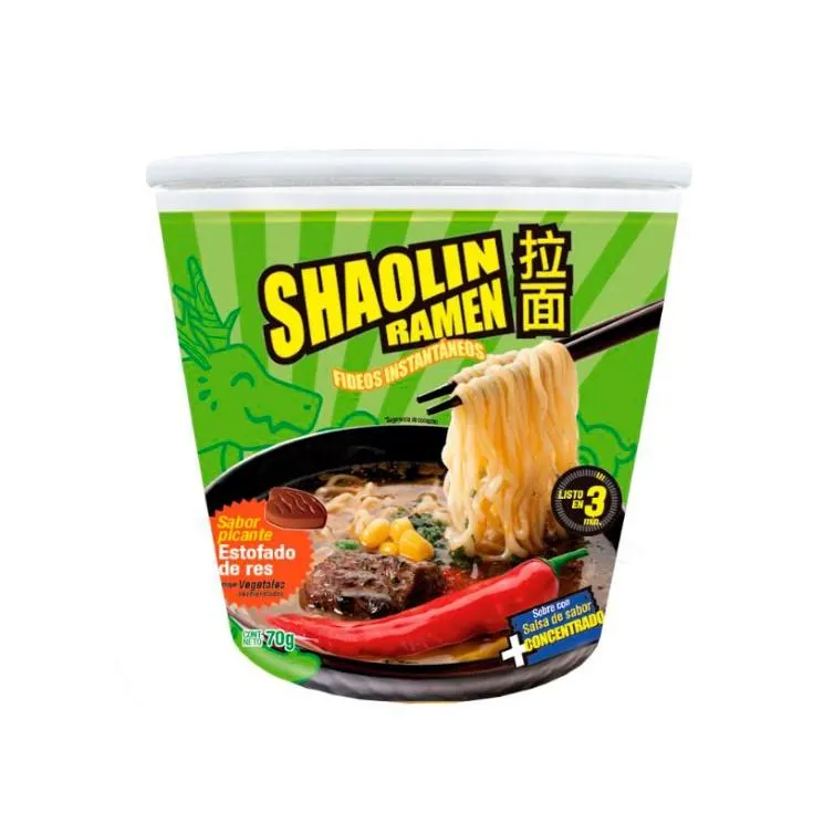 Ramen Estofado De Res Shaolin 70 Gr.