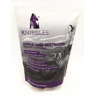 GALLETAS KNIBBLES MANZANA Y REMOLACHA 180GR.