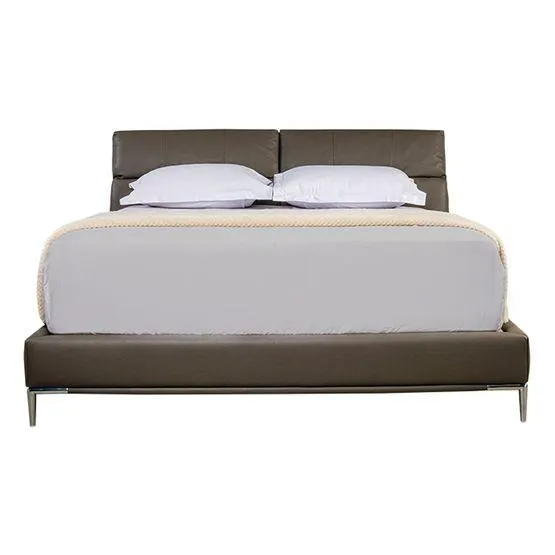 Cama Erin | Queen 2 ½ Plazas Gris Oscuro - Erin - Gris Oscuro