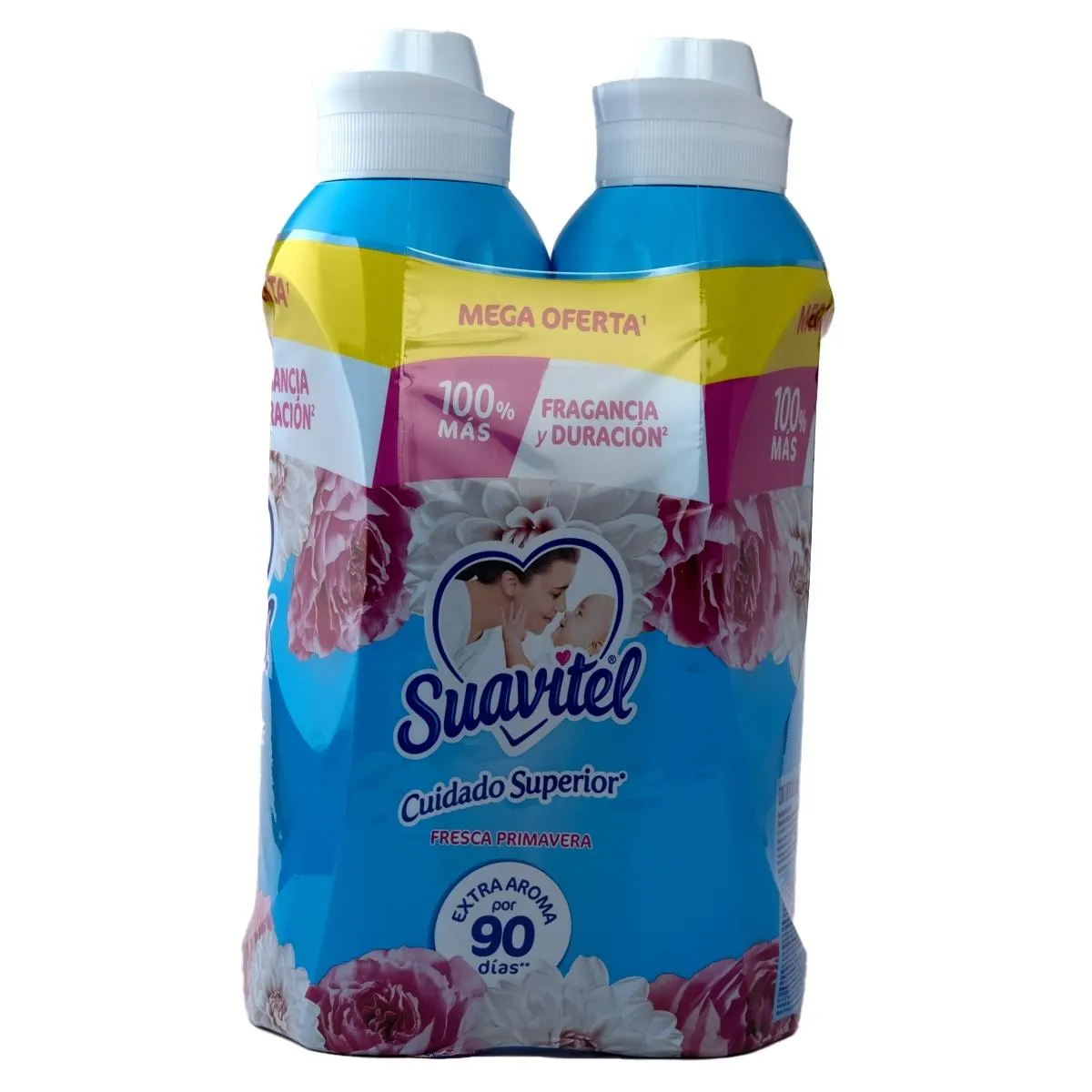Pack 2 Uds Suavizante Suavitel Cuidado Superior Fresca Primavera 2.8 L