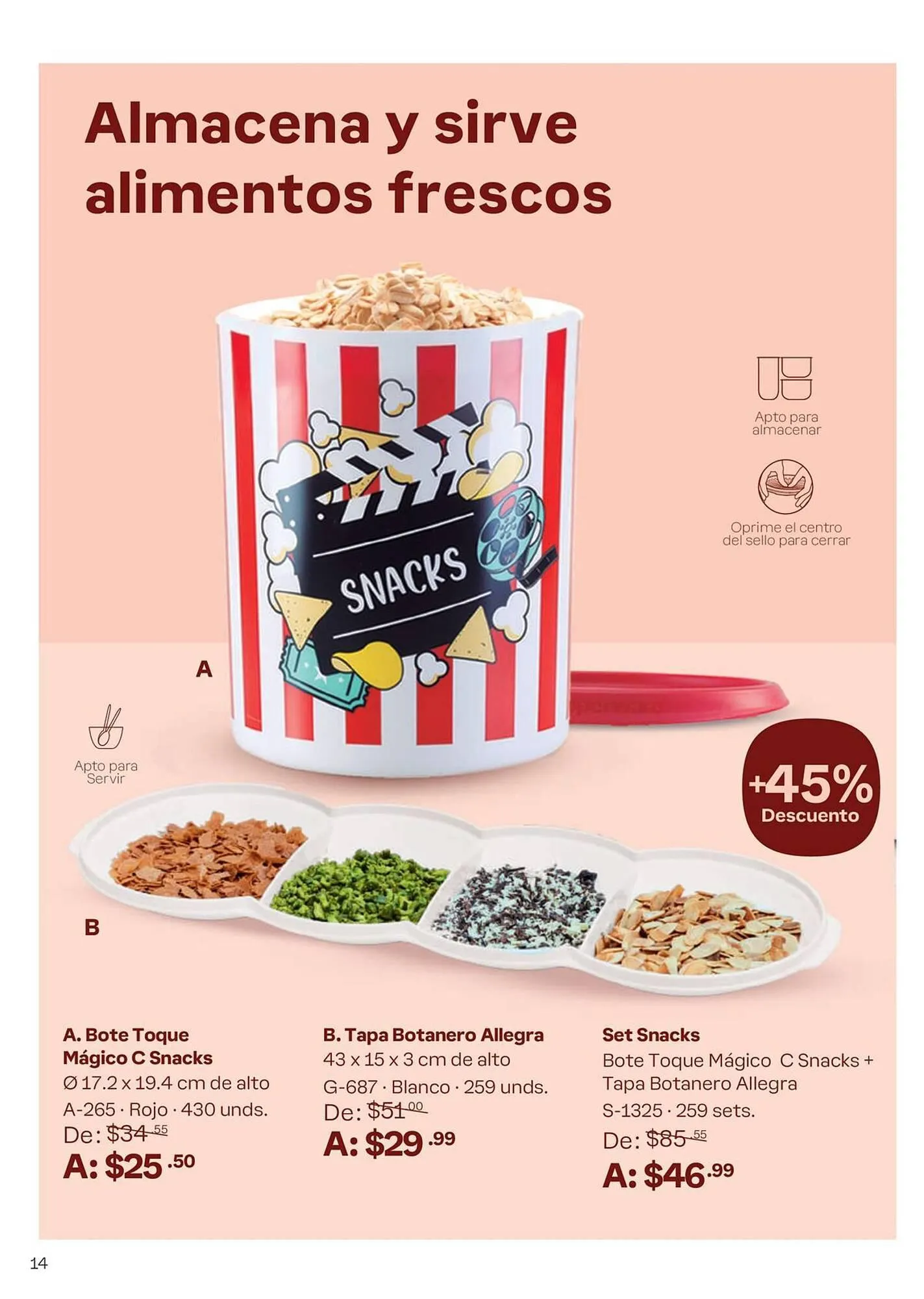 Catalogo de Catálogo Tupperware 30 de enero al 23 de febrero 2024 - Pag 14