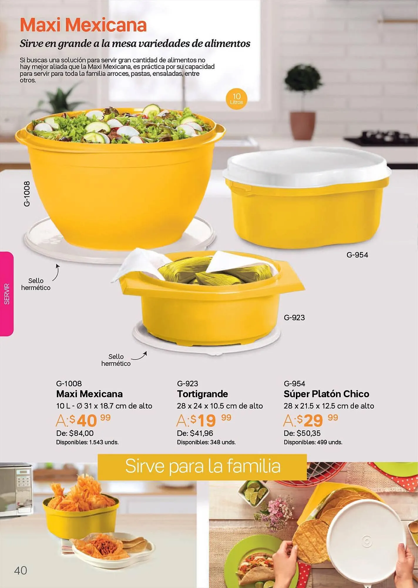 Catalogo de Catálogo Tupperware 28 de septiembre al 11 de octubre 2023 - Pag 40