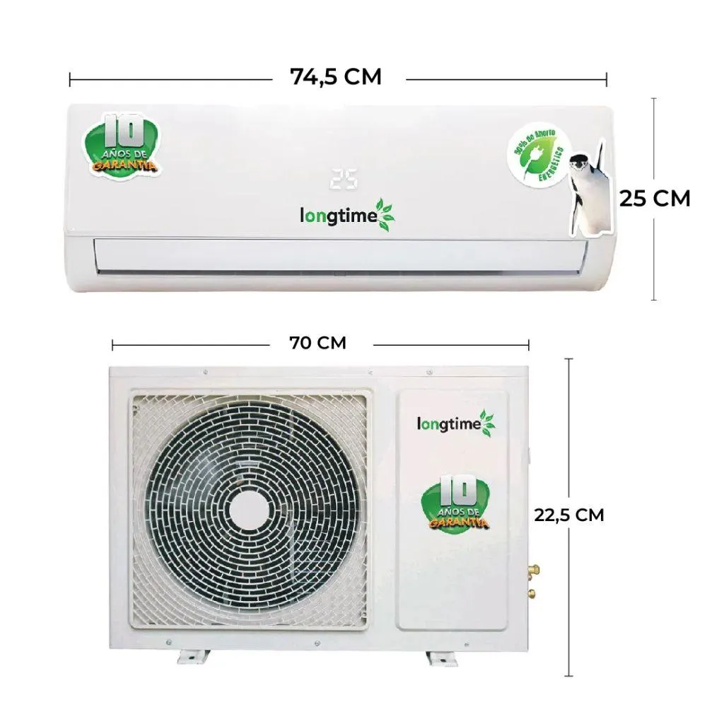 Aire Acondicionado Split LONGTIME CS-12H 12BT ON/OFF