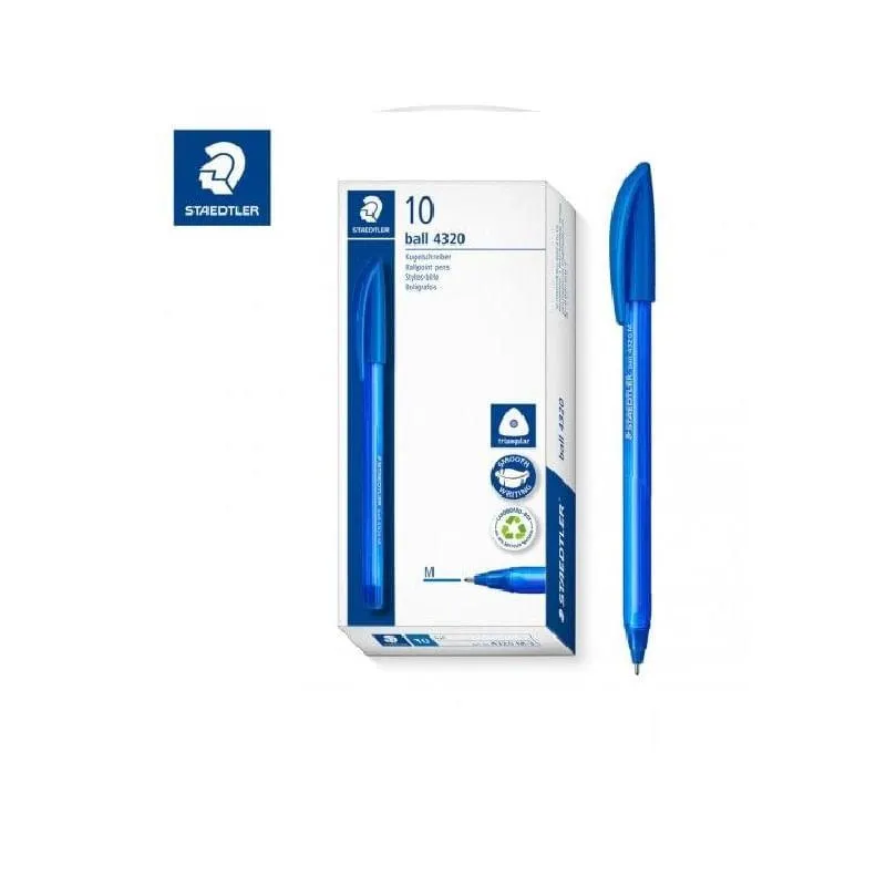 Bolígrafo Punta Media Azul 4320 Ball M