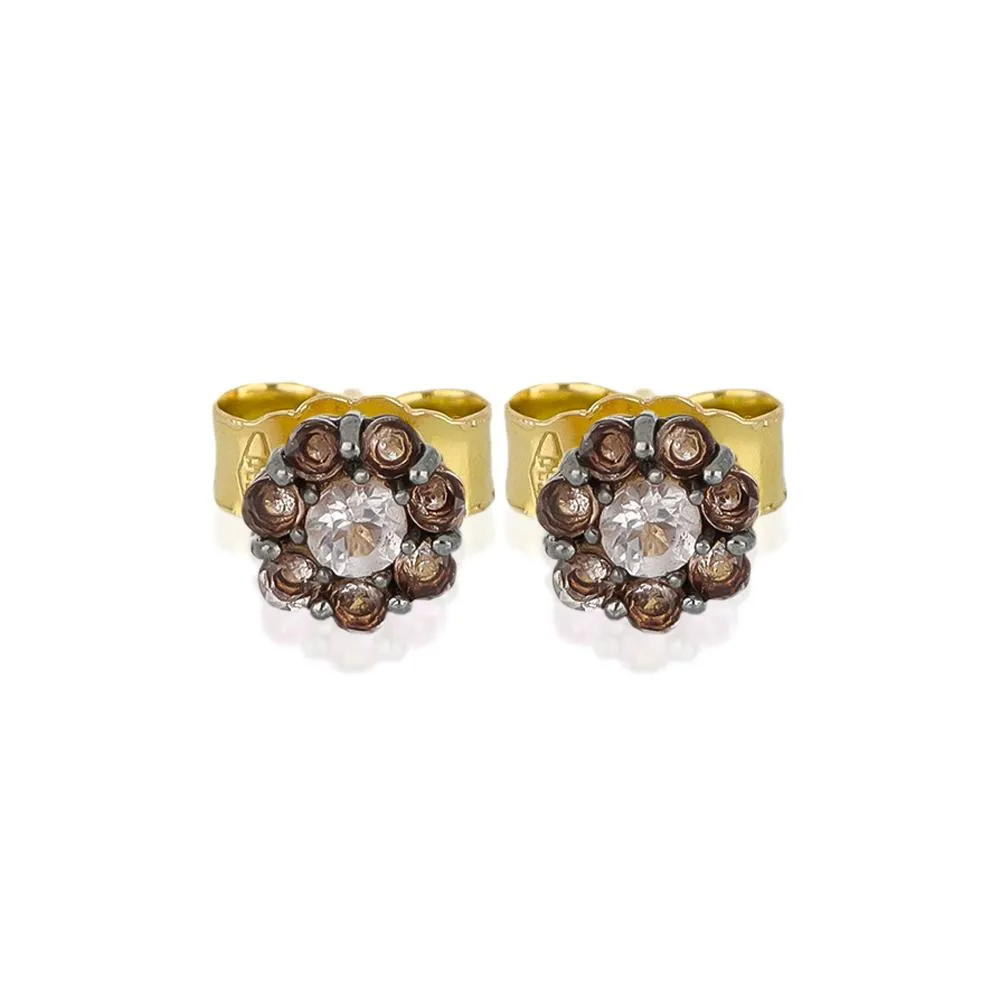 ARETES CON MORGANITAS COLECCIÓN FLEUR D´ÉTÉ