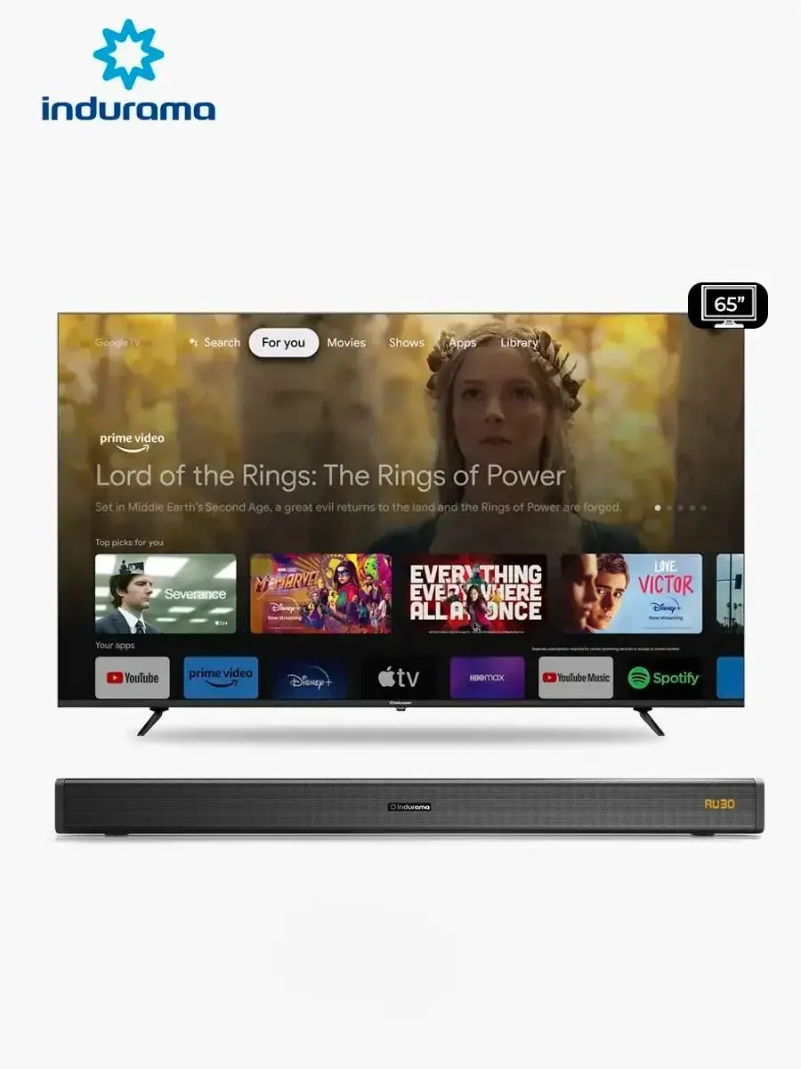 Smart TV Indurama 65" 65TIKGF5UHD | Google TV 5.0