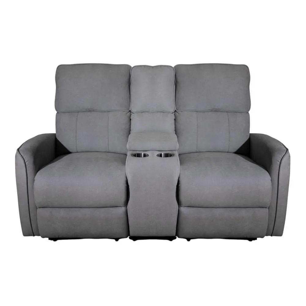 Reclinable 2P Eléctrico Allegra | Gris Oscuro