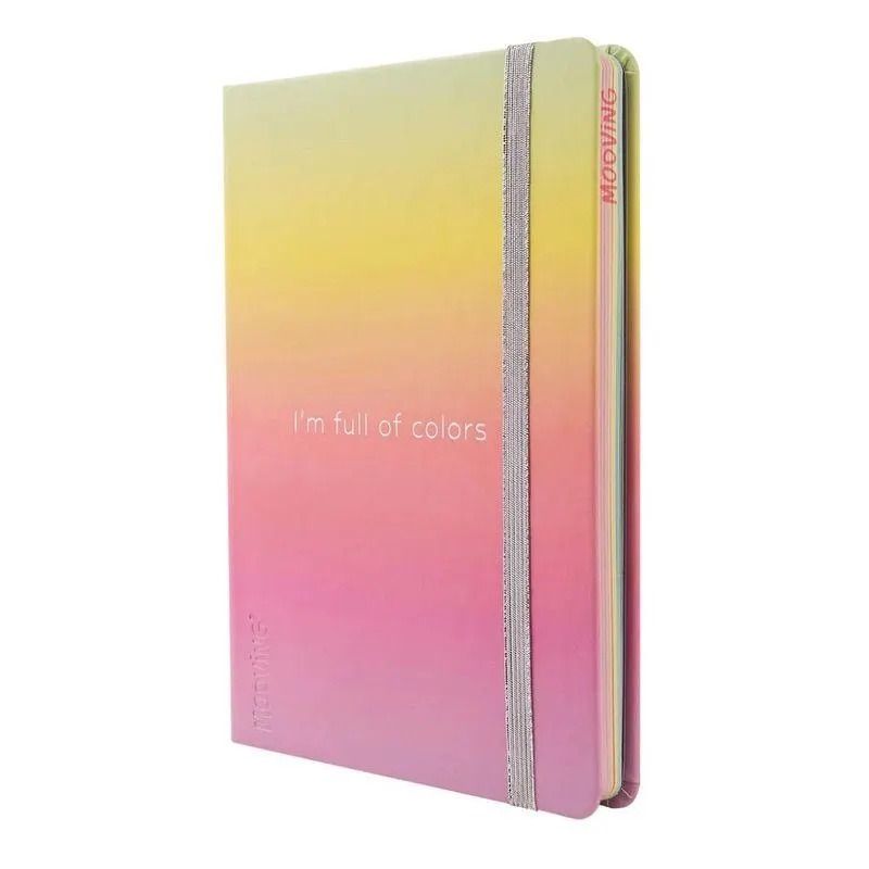 Cuaderno Agenda A5 96 Hojas 1 Linea Rainbow Mooving