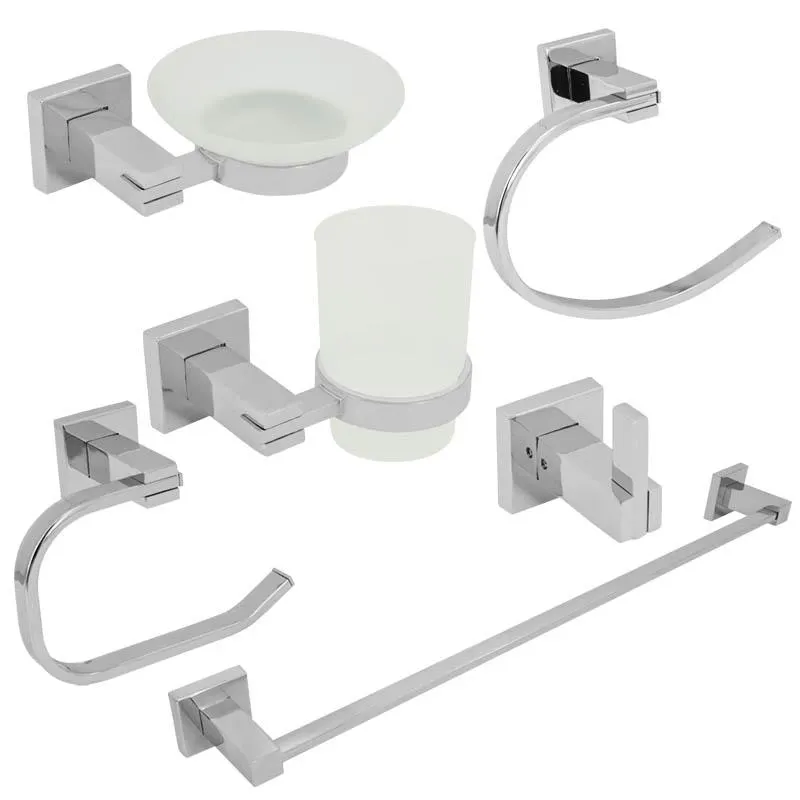Accesorios de Baño Bella Cromo 6 Piezas