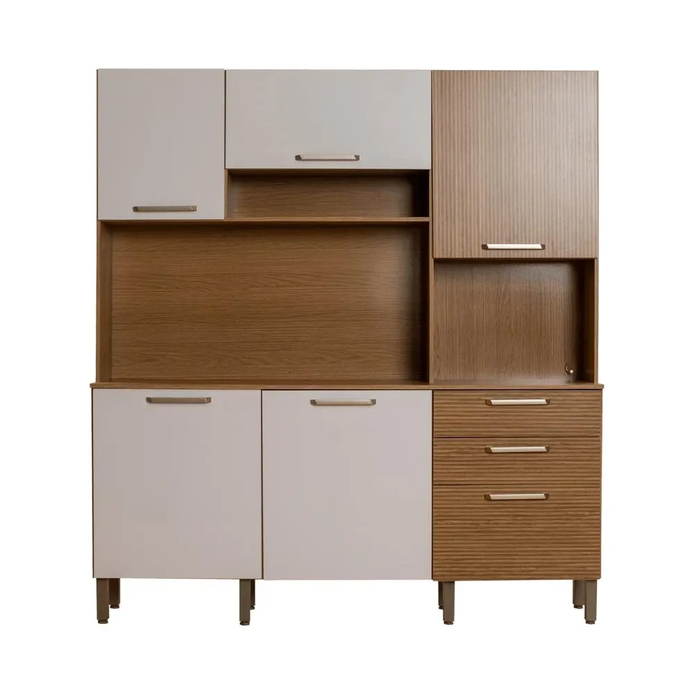 Mueble De Cocina Ferrara | Bi Color Freijo / Supremo