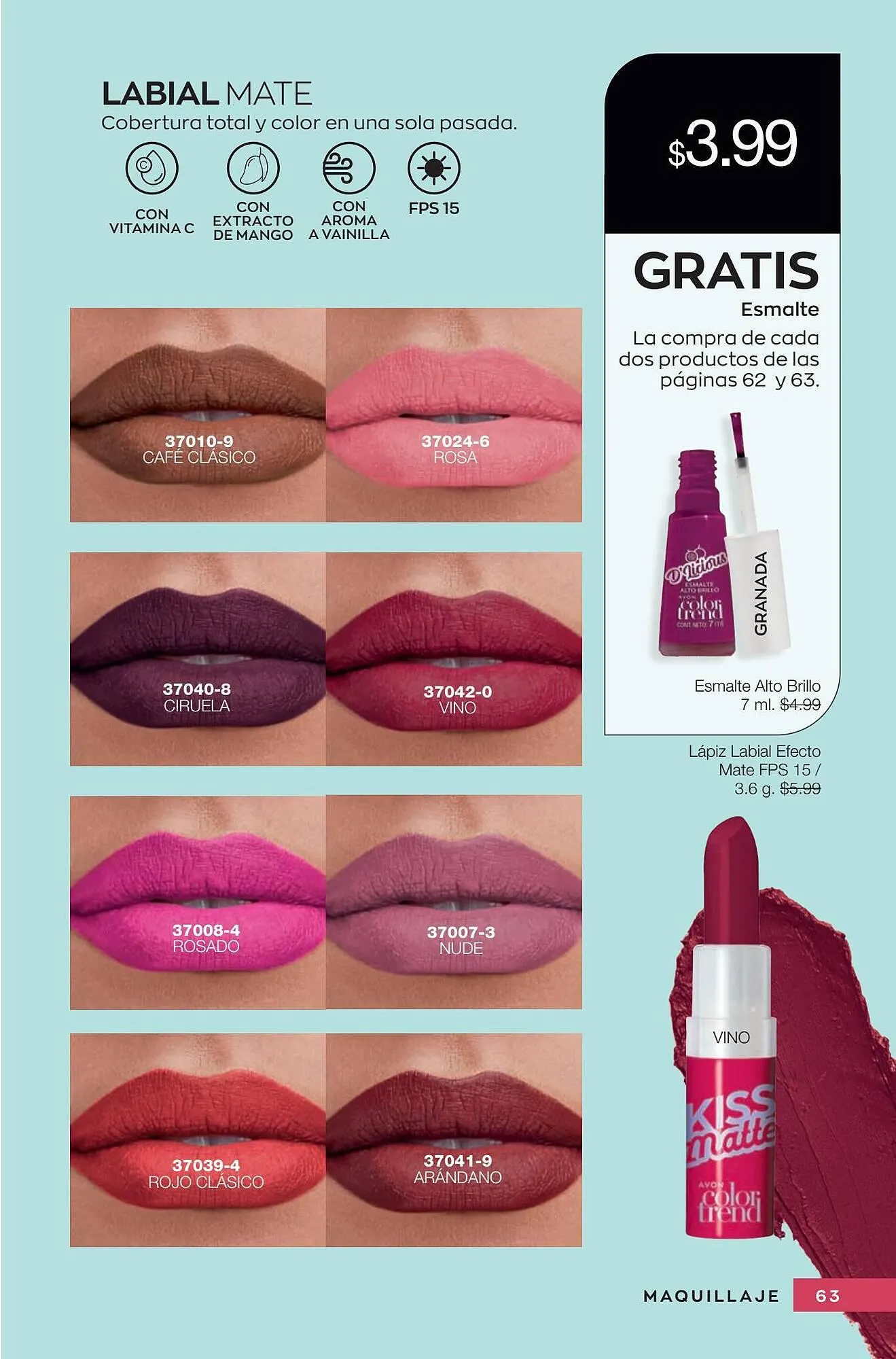 Catalogo de Catálogo AVON 18 de septiembre al 16 de octubre 2023 - Pag 63