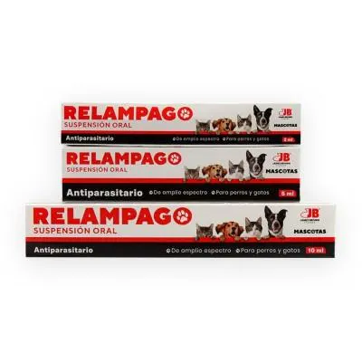 RELAMPAGO DESPARASITANTE PARA PERROS Y GATOS