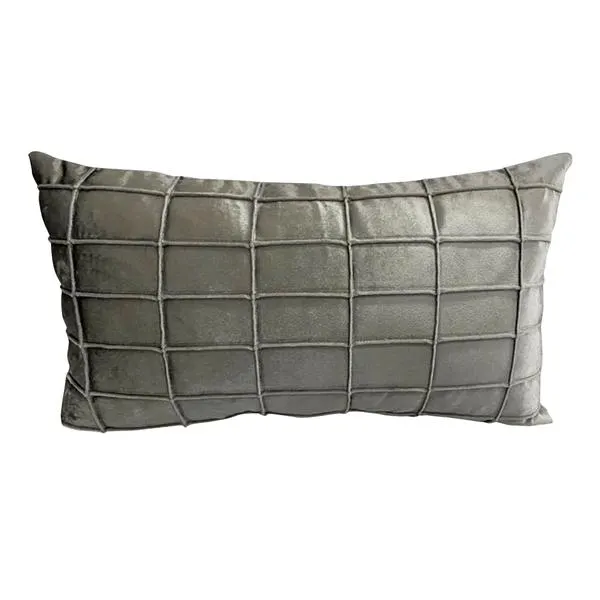 Cojín Lumbar Pisado Colors Gris 50 x 30 cm