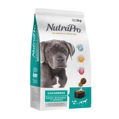 NUTRAPRO PERRO CACHORRO RAZA MEDIANA Y GRANDE