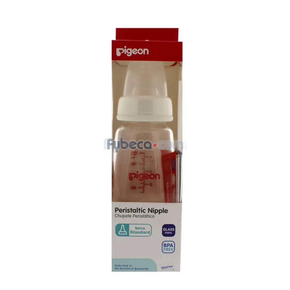 Biberón Pigeon Vidrio 120 Ml Unidad