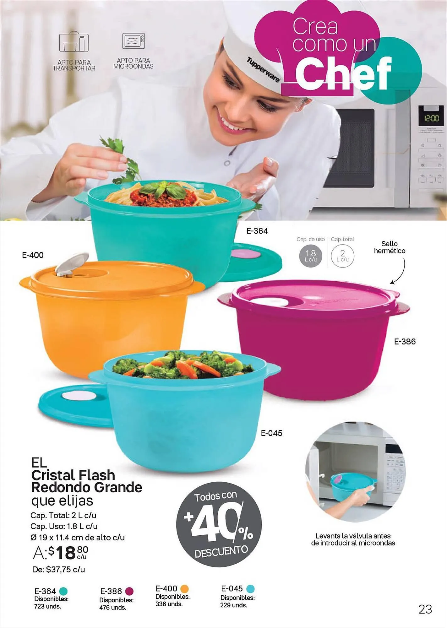 Catalogo de Catálogo Tupperware 5 de septiembre al 10 de septiembre 2023 - Pag 23